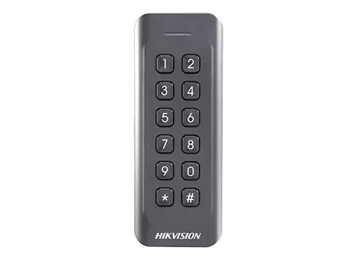 Card Reader Hikvision DS-K1802EK, EM card, 125 KHz, procesor 32-bit, IP 65 (Negru)