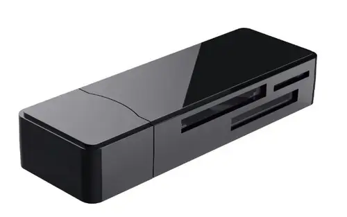 Card Reader Trust Nanga TR-21935, USB 3.1, compatibil MS, micro-SD, SD, M2 (Negru)