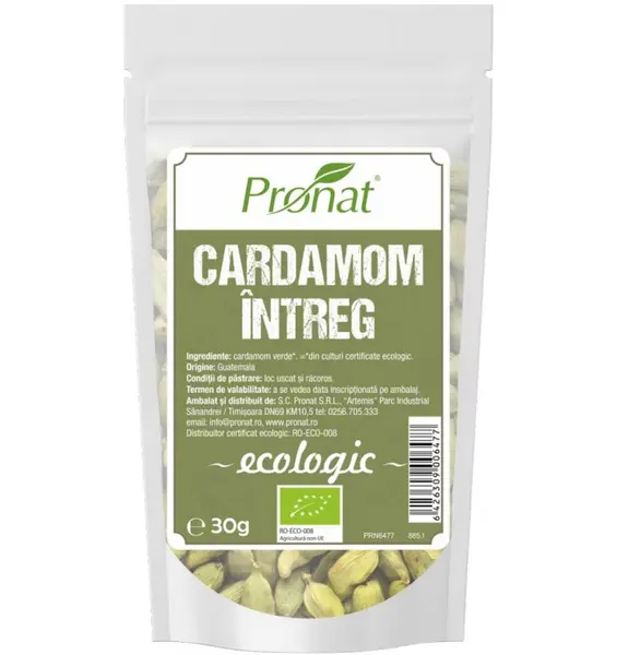 Cardamom intreg bio, 30g