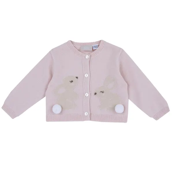 Cardigan bebe Chicco tricotat, Roz, 00186-69MFCO