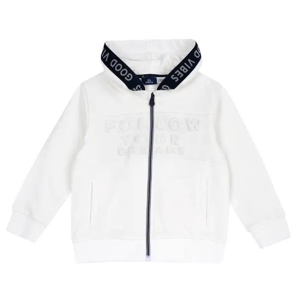 Cardigan bebelusi Chicco din blana, alb, 00551-69MC