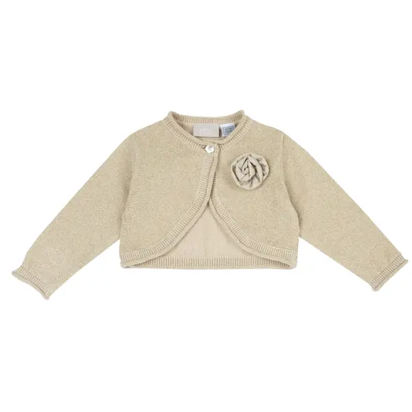 Cardigan copii Chicco tricotat, Bej, 05606-66MFCO