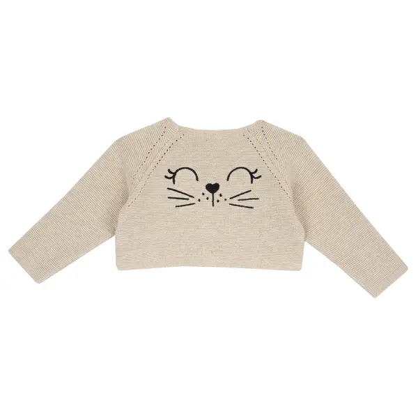 Cardigan copii Chicco tricotat, Bej, 05860-66MFCO