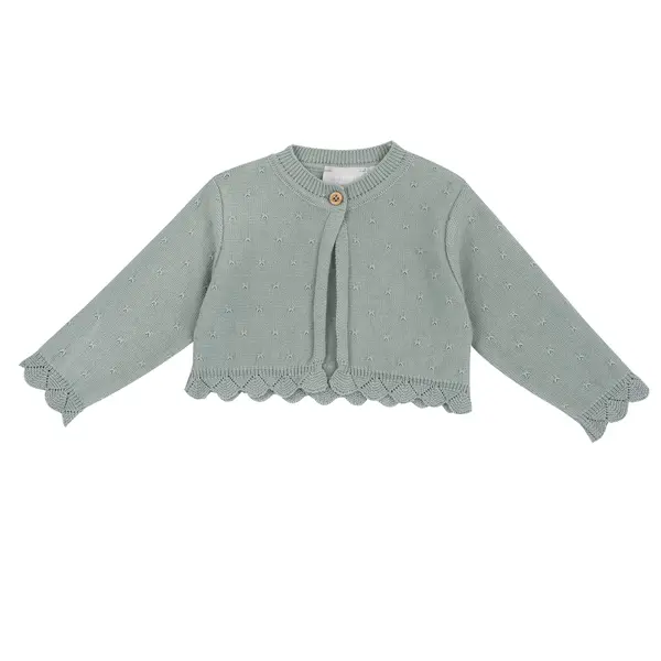 Cardigan copii Chicco tricotat, verde deschis, 02066-70MFCO