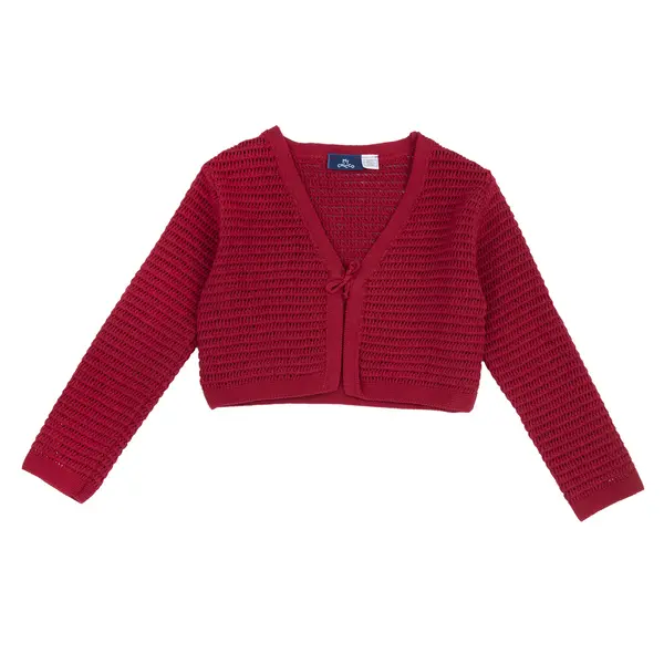 Cardigan copii Chicco tricotat, visiniu, 01985-70MC