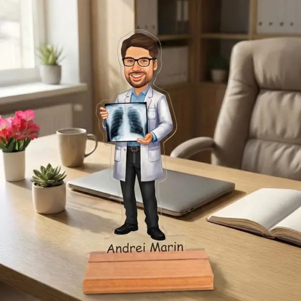 Caricatura pentru Doctor- Statueta Personalizata tip Trofeu