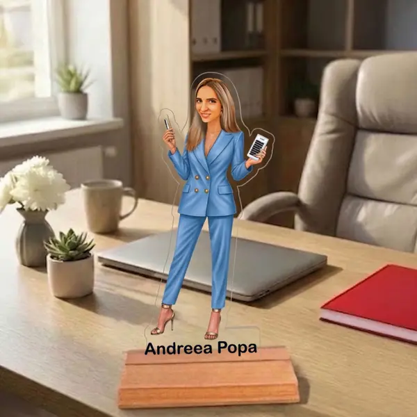 Caricatura pentru Lashes by.. - Statueta Personalizata tip Trofeu