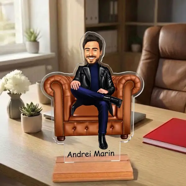 Caricatura pentru Sefu - Statueta Personalizata tip Trofeu