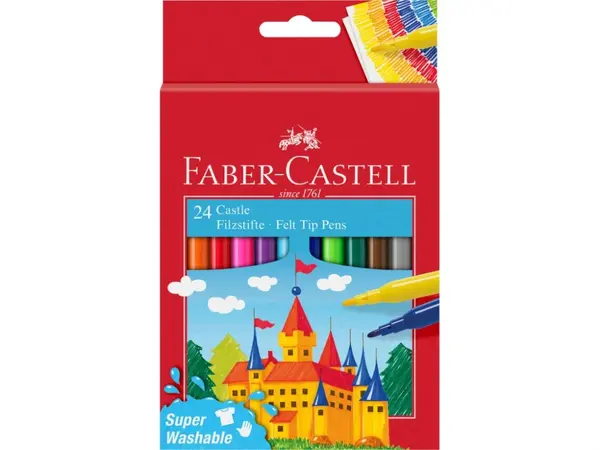 Carioca Faber-Castell 24 culori, superlavabile, editia 2021