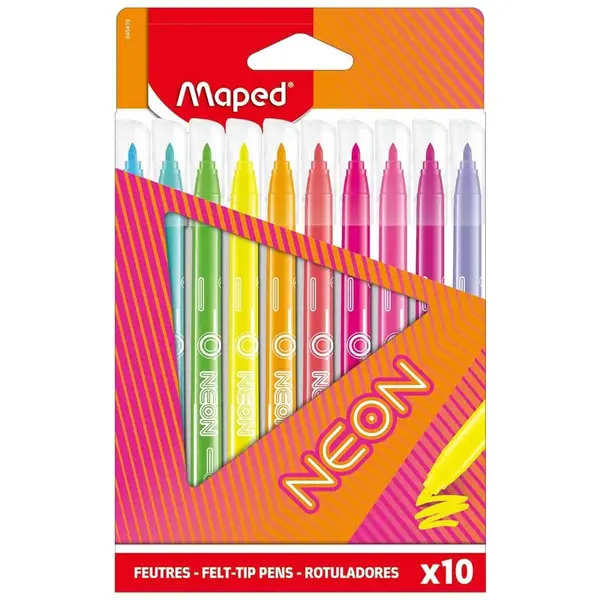 Carioci, 10 culori/set, Color'Peps Neon, Maped