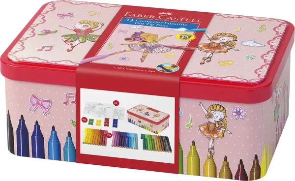 Carioci 33 culori Ballerina Connector Faber-Castell Carioci 33 culori Ballerina Connector Faber-Castell