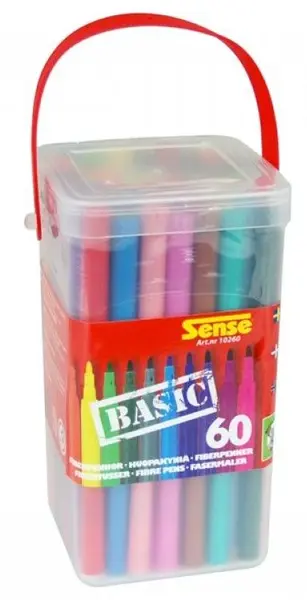 Carioci colorate Sense Basic – 60 bucati
