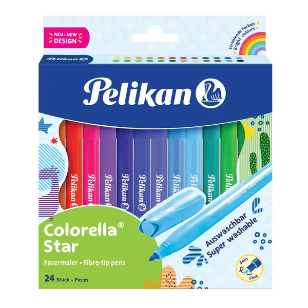Carioci Colorella Star C302, 24culori/set