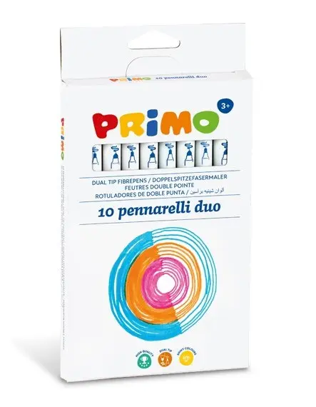 Carioci cu 2 varfuri Primo - 10 culori