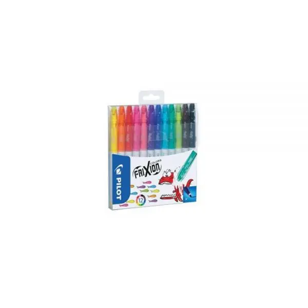 Carioci cu stergere Pilot Frixion colors, 12 culori set