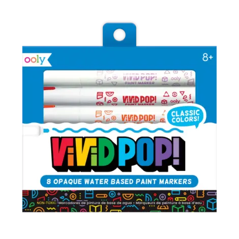 Carioci cu vopsea Vivid Pop! - set de 8, clasic