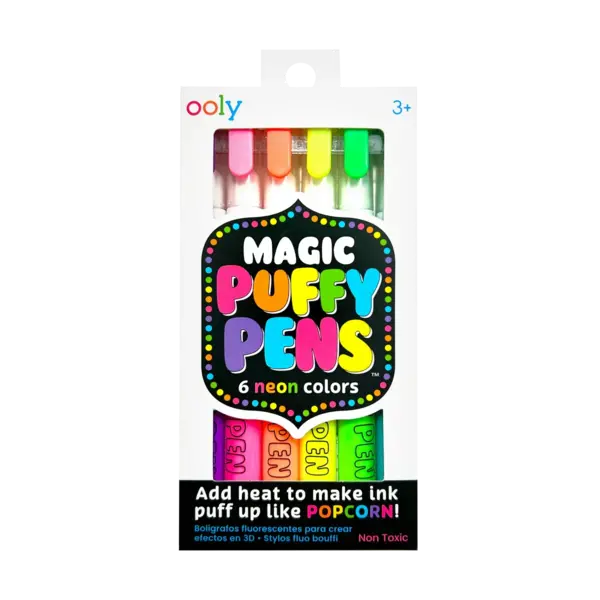 Carioci magice cu efect 3D, Puffy Pens,