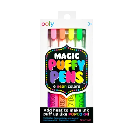 Carioci magice cu efect 3D, Puffy Pens,