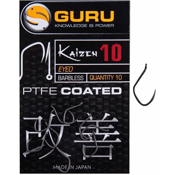 Carlig Kaizen Eyed Barbless Nr.12 10buc