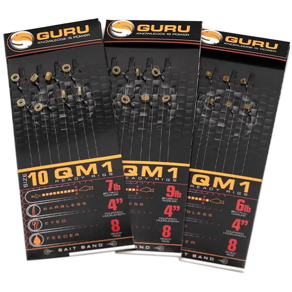 Carlige legate QM1 Redy Rig Bait Band nr.14 0.17mm 8buc