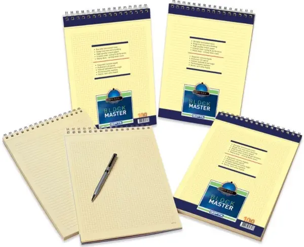 Carnet A5 Gipta Block Master - Cu spirala, 100 file