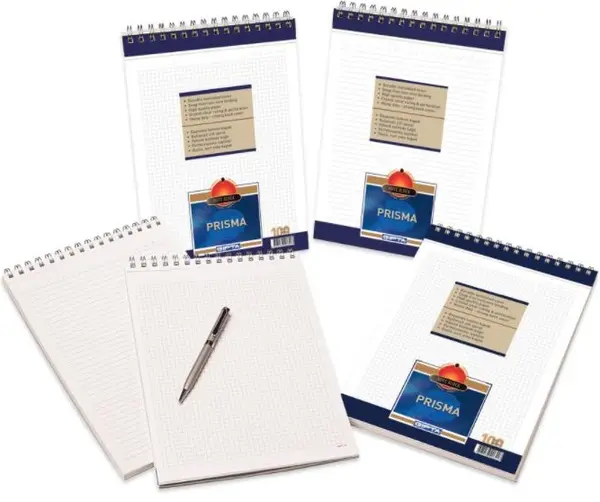 Carnetel A5 Gipta Prisma Spirala, randuri late, 100 file