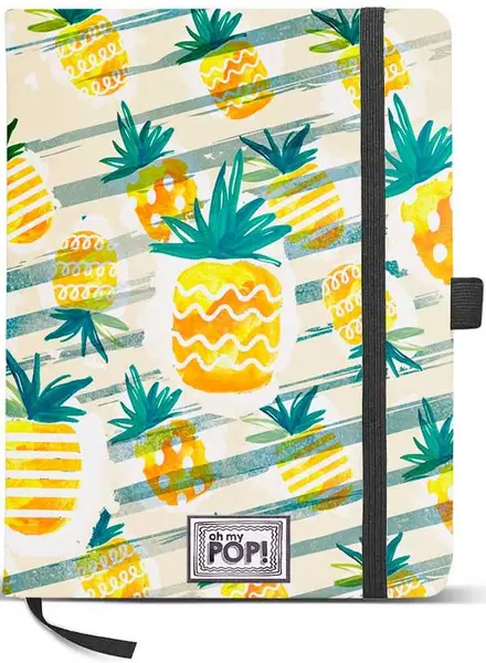 Carnetel cu elastic Karactermania OMP! - Ananas