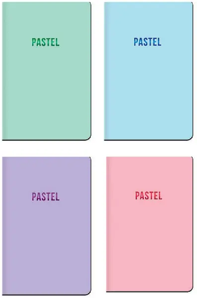 Carnețel Lastva Pastel- A6, 96 foi, sortiment