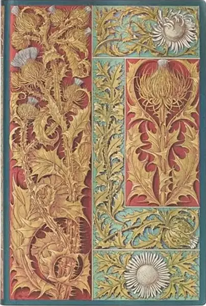 Carnețel Paperblanks Wild Thistle - 9.5 х 14 cm, 104 coli de hârtie, cu linii largi