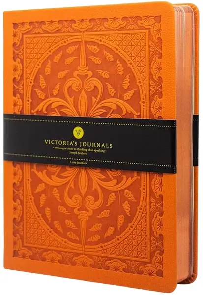 Carnețel Victoria's Journals Old Book - A5, portocale