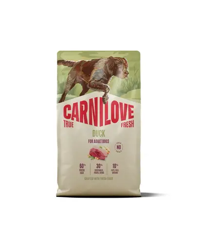 CARNILOVE True Fresh Dog Duck Adult 4 kg hrană cu rață pentru câini adulți