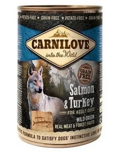 CARNILOVE Wild Meat Salmon&Turkey somon și curcan 400 gr