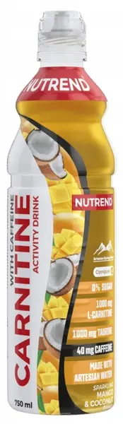 Carnitine Activity Drink + Caffeine, mango și nucă de cocos, 750 ml, Nutrend