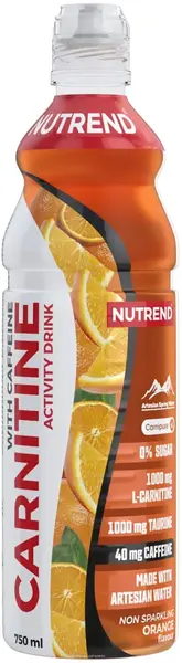 Carnitine Activity Drink + Caffeine, Portocal, 750 ml, Nutrend