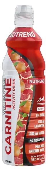 Carnitine Activity Drink + Caffeine, Portocală roșie, 750 ml, Nutrend