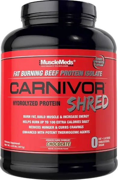 Carnivor Shred Fat Burning Beef Protein, ciocolată, 1977 g, Muscle Meds