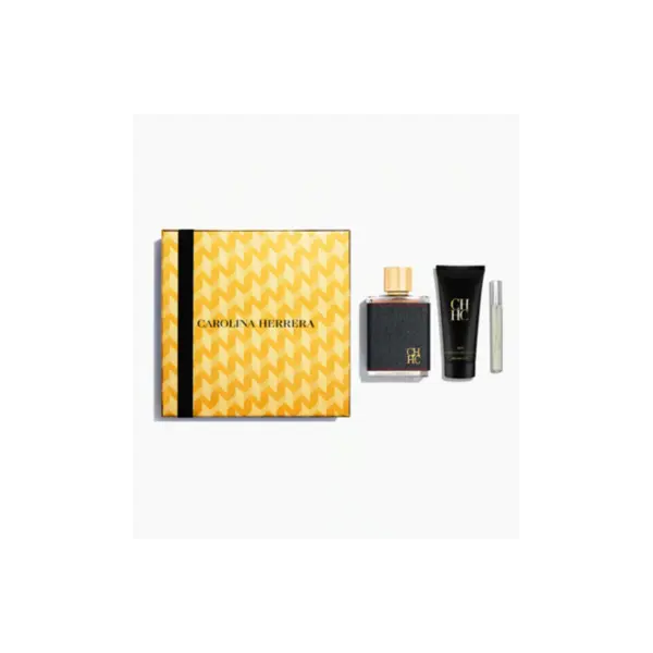 Carolina Herrera CH Set cadou pentru bărbați Volum 100 ml EDT + 100 ml gel de duș + EDT 10 ml