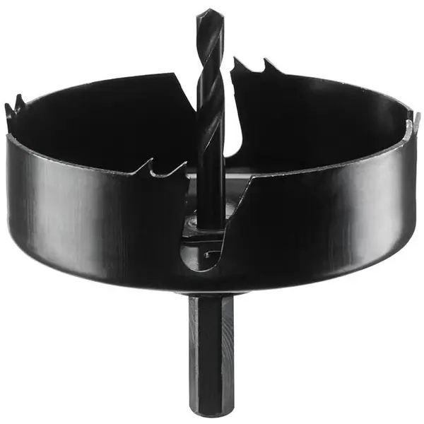 Carota pentru spoturi, Bosch 2609256D12, tija hexagonala, adaptor cu burghiu de centrare 86 mm