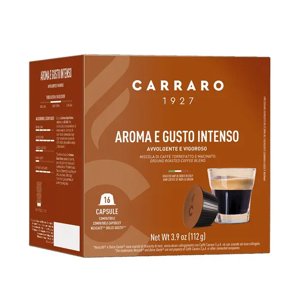 Carraro Aroma e Gusto Intenso capsule compatibile Dolce Gusto 16 buc