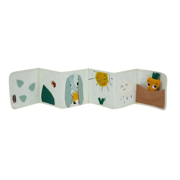 Carte cu diferite texturi fata verso pentru bebelusi Tiny Love Garden Of Adventures