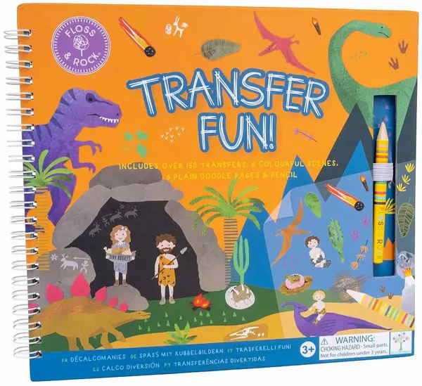 Carte cu scene Floss and Rock Transfer Fun - Dino