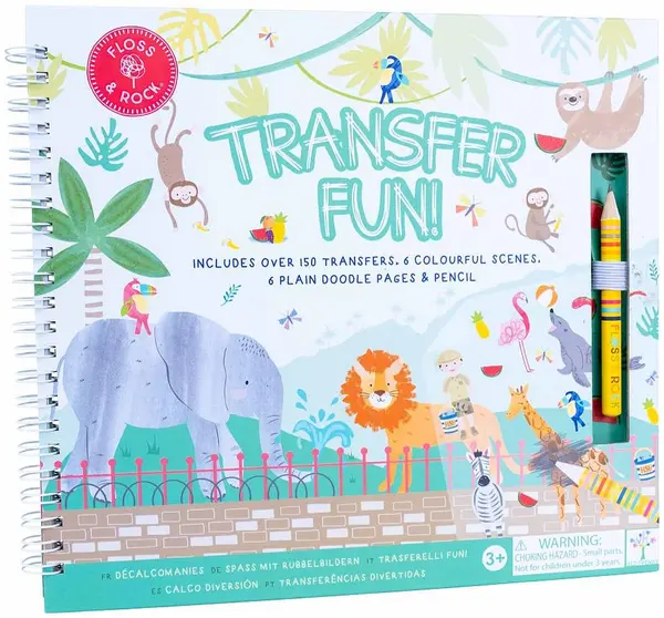Carte cu scene Floss and Rock Transfer Fun - Junglă