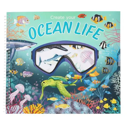Carte cu stickere, Depesche, Create Your Ocean