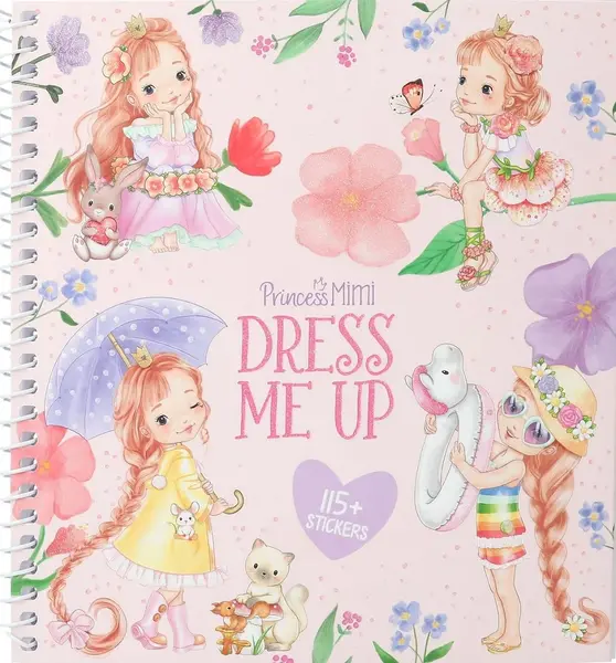 Carte cu stickere Depesche Princess Mimi - Dress Me Up