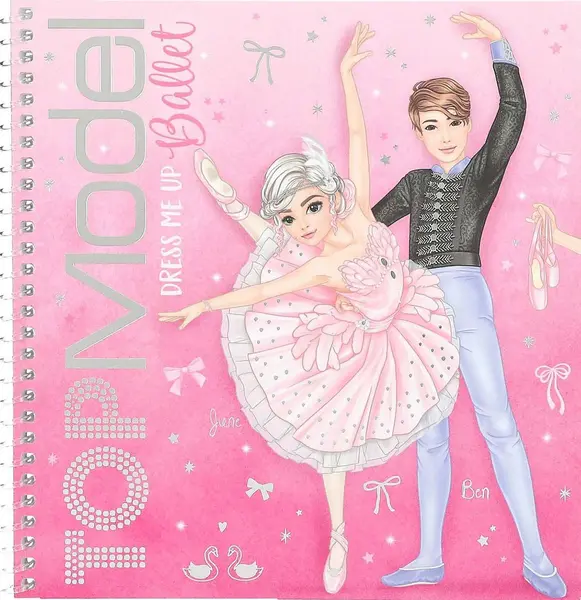 Carte cu stickere Depesche TopModel Ballet- Dress Me Up