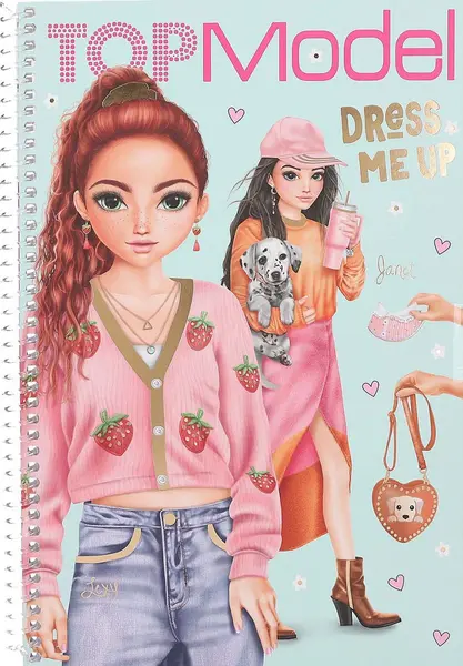 Carte cu stickere Depesche TopModel - Dress Me Up, 180+ stickere