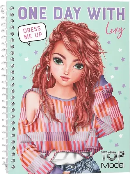 Carte cu stickere Depesche TopModel - Dress Me Up For One Day, sortiment