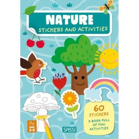 Carte de activitati cu abtibilduri - in natura