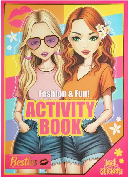 Carte de activități Moxy Besties - Cu 24 de pagini cu abțibilduri