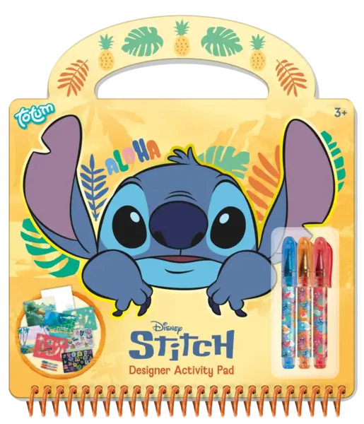 Carte de activitati pixuri - Stitch